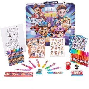 Innovative Designs Nickelodeon Paw Patrol The Movie Deluxe Activity Set with Carrying Tin, Coloring Sheets, Tattoos, Stickers, & Art Supplies - 1 of 4