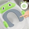 Whizmax Potty Training Seat with Step Stool Ladder for Toddlers as a Potty Training Toilet Anti-Slip Safe Pads Adjustable Height Legs Green - image 4 of 4