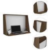 INFURNIC Decorative Wall Shelf Wall Mounted Desk with Single Shelf Space Saving Design Easy Installation, Multicolored, 16.3"*40.7"*16.3" - 2 of 4