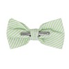 Jacob Alexander Men’s Seersucker Striped Pre-Tied Clip-On Bow Tie - 2 of 4