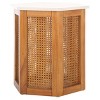 Danez Hexagon Cane Accent Table - Safavieh - 4 of 4