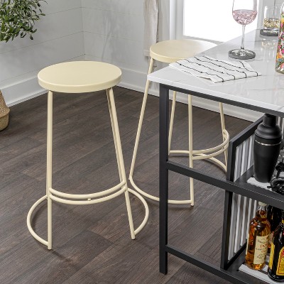 Jonathan Y Hula 28 75 Modern Designer Iron Curved Backless Bar Stool   GUEST 458fc93d 4a95 4f01 98cb 9fa353128200