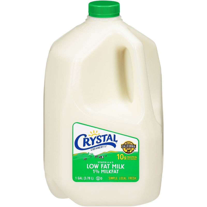Crystal Creamery 1% Milk - 1gal, 1 of 5