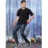 Lars Amadeus Men's Metallic Slim Fit Night Club Disco Shiny Faux Leather Pants - 3 of 4