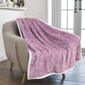 Pavilia Plush Knit Throw Blanket For Couch Sofa Bed, Super Soft