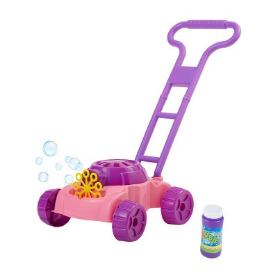 Toy lawn mower store bubbles