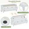 YOOCOZZ  Classic Shoe Bench with Cushion and Drawers - 4 of 4