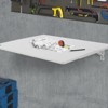 VEVOR Wall Mounted Folding Table, 31.5" x 19.69" Wall Mount Drop Leaf Table, Floating Desk with Iron Bracket, Fold Down Desk - 2 of 4