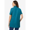 Woman Within Perfect Short-Sleeve Polo Shirt - 3 of 4