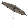 Home Fashions International 9' Round Suntastic Auto Tilt Outdoor Patio Canopy Market Umbrella - 2 of 3