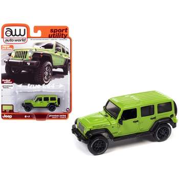 2013 Jeep Wrangler Unlimited Moab Edition Gecko Green "Sport Utility" Limited Edition 1/64 Diecast Model Car by Auto World