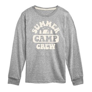 Boys' - Instant Message - Summer Camp Crew Long Sleeve Graphic T-Shirt - 1 of 4