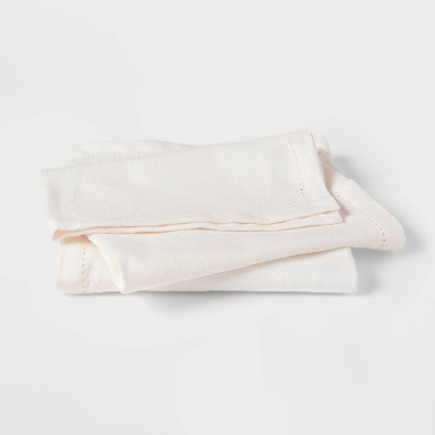 4pk Cotton Easy Care Napkins White - Threshold™ : Target