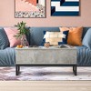 Lift Top Coffee Table with Open Storage, Adjustable Desktop Height Coffee Table for Living Room - 2 of 4