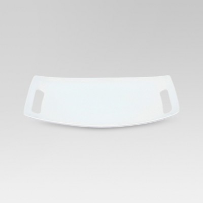 13.7" x 9.2" Porcelain Serving Platter with Handles - Threshold™