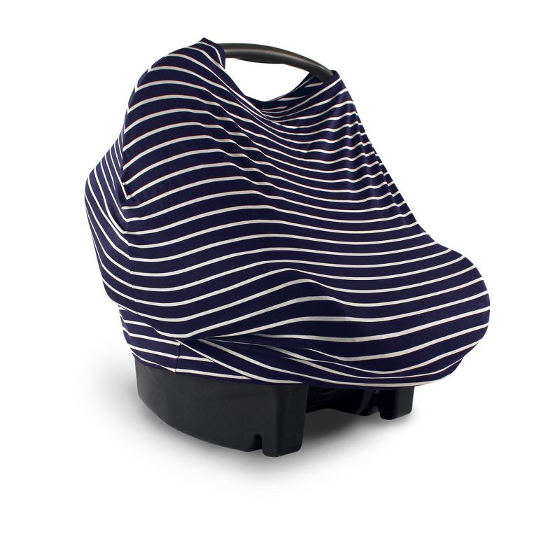 Yoga Sprout Baby Unisex Multi-use Car Seat Canopy, Navy Stripe, One Size, 1 of 2