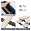 Allewie Bed Platform Frame/Velvet Upholstered Bed Frame with Vertical Channel Tufted Headboard/Strong Wooden Slats/Box Spring Optional - 4 of 4