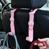 TruAIR 4-Pack Car Headrest Hooks Ð Adjustable Seat Back Hangers for Bags - 3 of 4