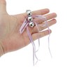 Unique Bargains Beads Ribbon Bow Handbag Charms Keychains 1 Pc - 4 of 4