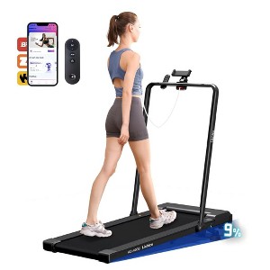 LICHICO 8.7MPH Adjustable Compact Folding Treadmill with Handles - 1 of 4