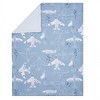 Bedtime Originals Little Aviator Blue/White Airplane Soft Fleece Baby Blanket - 2 of 4