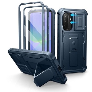 Dexnor for Samsung Galaxy A36-5G Case, [2 Front Frame] [Built-in Magnetic Slide Camera Cover & Kickstand] with Screen Protector - 1 of 3