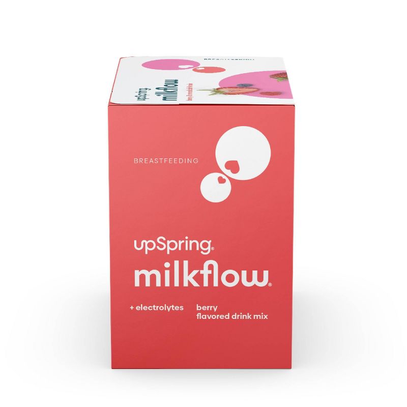 UpSpring MilkFlow Drink Mix Breastfeeding Supplement with Electrolytes - Berry Flavor - 16ct, 3 of 14
