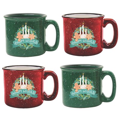 Courtside Market Lets Get Merry VII Cozy Mug 4 Piece Set