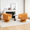 SEYNAR Mid Century Modern Velvet 360 Degree Swivel Accent Chair Set of 2 - 3 of 4