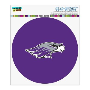 UW Whitewater Primary Logo Automotive Car Window Locker Circle Bumper Sticker - 1 of 4