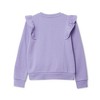 Lands' End Kids Long Sleeve Cozy Fleece Ruffle Sweatshirt - 3 of 3