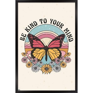 Trends International Be Kind to Your Mind Framed Wall Poster Prints - 1 of 4