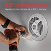 Pyle 6.5" Waterproof Marine Speakers, Full Range Stereo Sound, 150W, Dual Cone, White (Pair) - 3 of 4