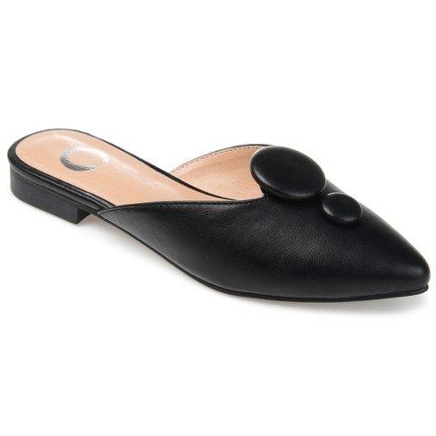 Womens black sale mules flat