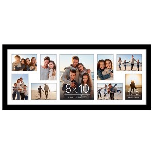 Americanflat 12x30 Collage Picture Frame - Fits One 8x10 Photo and Eight 4x6 Photos or One 12x30 Photo - 1 of 4