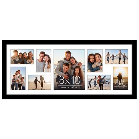 Americanflat 12x30 Collage Picture Frame - Fits One 8x10 Photo and Eight 4x6 Photos or One 12x30 Photo - image 1 of 4