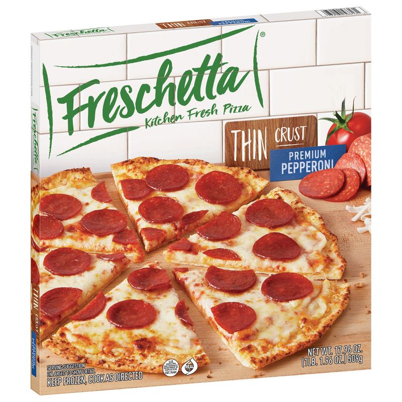 Freschetta Thin Crust Pepperoni Frozen Pizza - 17.96oz, 4 of 13