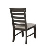 Brassex Set of 2 Ediva Dining Chairs Espresso - 3 of 4