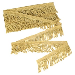Unique Bargains Polyester Boho Durable Multipurpose Curtain Fringe Trim 2.4 Inch 1 Pc - 1 of 4
