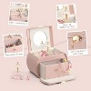 Jewelry Box for Girls with Drawer, Music Box with Ballerina and Stickers for Birthday Bedroom Decor - 3 of 4
