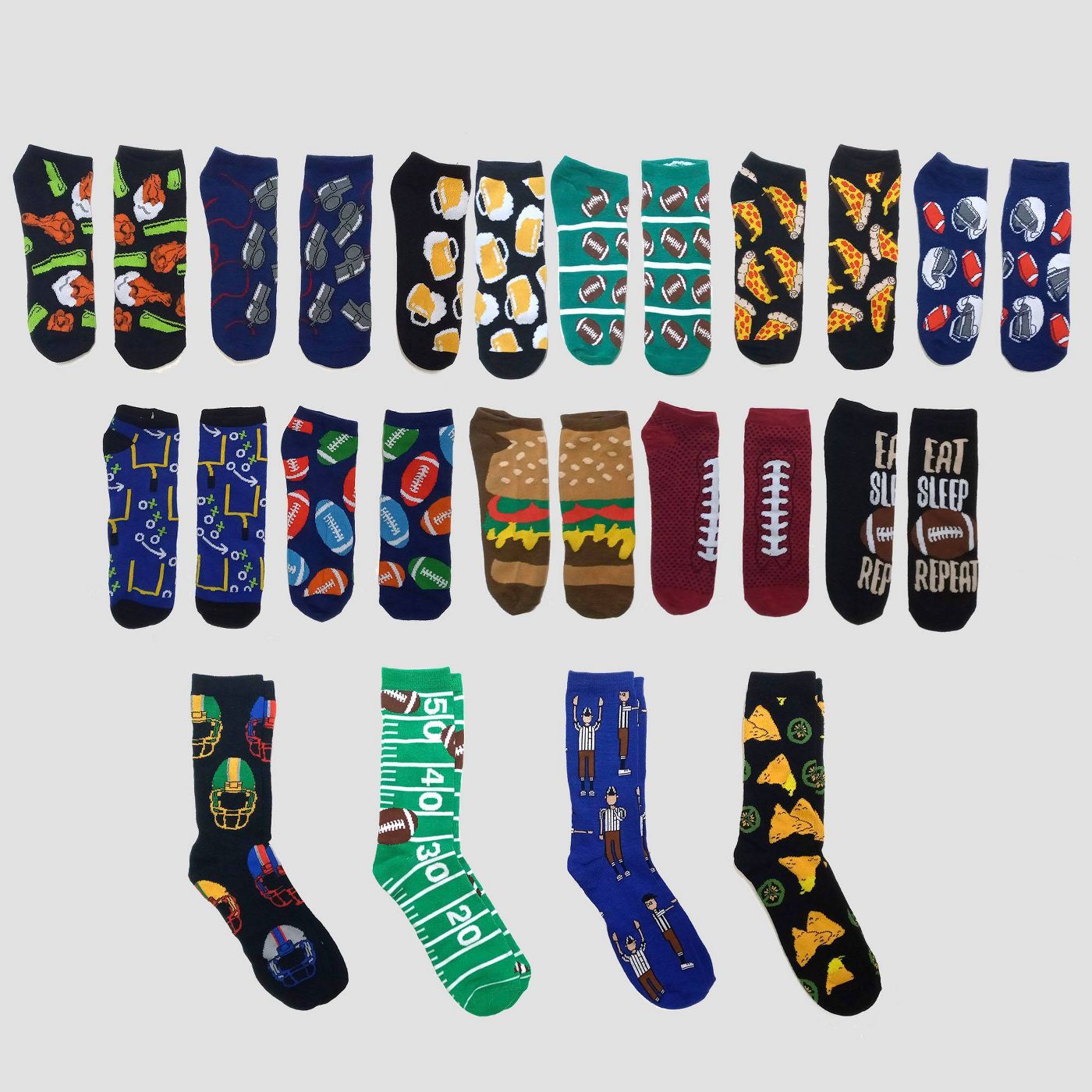 Men's Game Day 15 Days of Socks Advent Calendar - Assorted Colors One Size - image 1 of 4