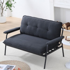 NicBex Modern Loveseat Sofa Small Couch with Sturdy Metal Frame,Corduroy Lounge Sofa Chair for Living Room,Apartment - 1 of 4