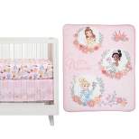 Lambs & Ivy Disney Baby Princesses Crib Bedding Set - 3pc