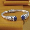 Ross-Simons Lapis Bali-Style Dragonfly Cuff Bracelet in Sterling Silver and 18kt Yellow Gold - 3 of 4
