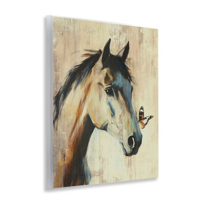 Stupell Industries Magic Horse & Butterfly Wall Plaque Art - Thumbnail 2