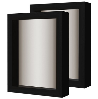 Americanflat 11x14 Shadow Box Frame In Black With Soft Linen Back ...