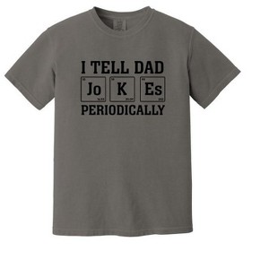 Simply Sage Market Men's Dad Jokes Periodically Short Sleeve Garment Dyed Tee - 1 of 2