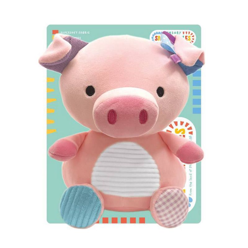 Make Believe Ideas New Weighted Plush Baby Learning Toy - Pig, 1 of 2