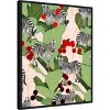Amanti Art Zebra Harem by Uma Gokhale Framed Canvas Wall Art - 2 of 4