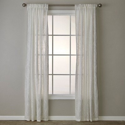 SKL Home By Saturday Knight Ltd Isabella Lace Window Curtain Panel - White